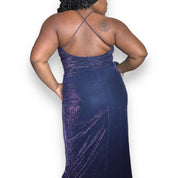 90s Duo Tone Sparkle Gown (M)