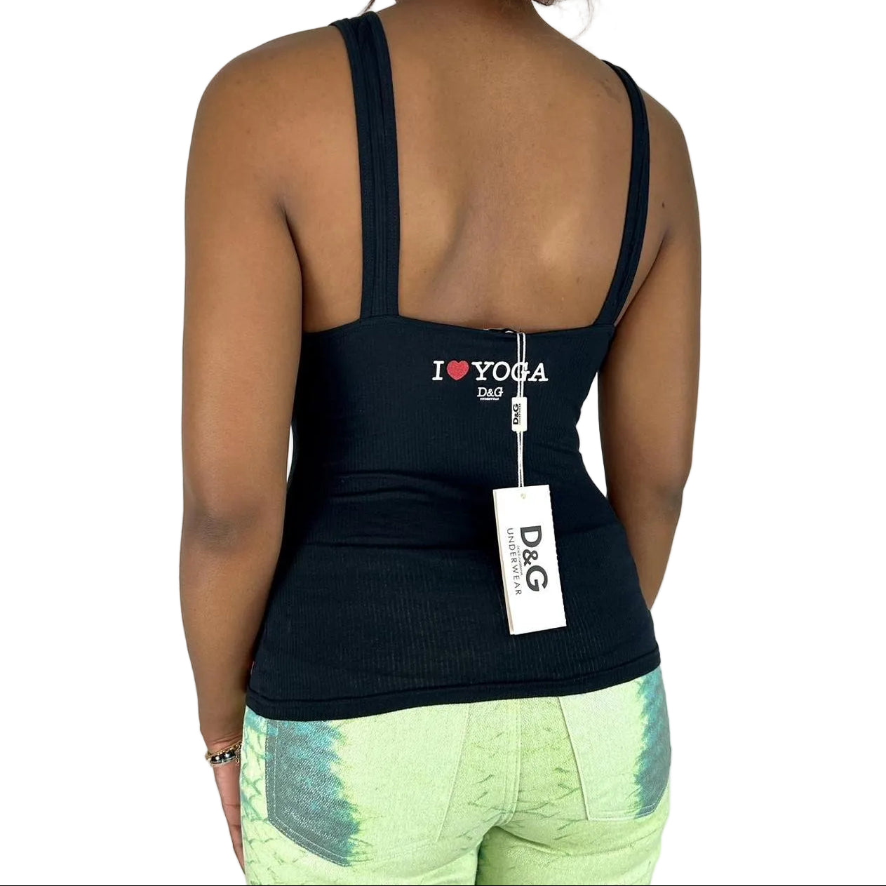 D&G GYM ON THE BEACH タンクトップ XS NWT D&G 'I ❤️ YOGA' Tank Top (S) – Holy Thrift