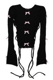 ₊ ⊹₍ᐢᐢ₎ ᰔ blk pink longsleeve 🎀