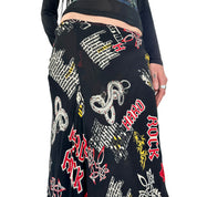 French Vintage Midi Skirt (XS)
