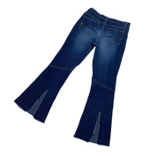 90s Patchwork Style Flare Jeans (M)