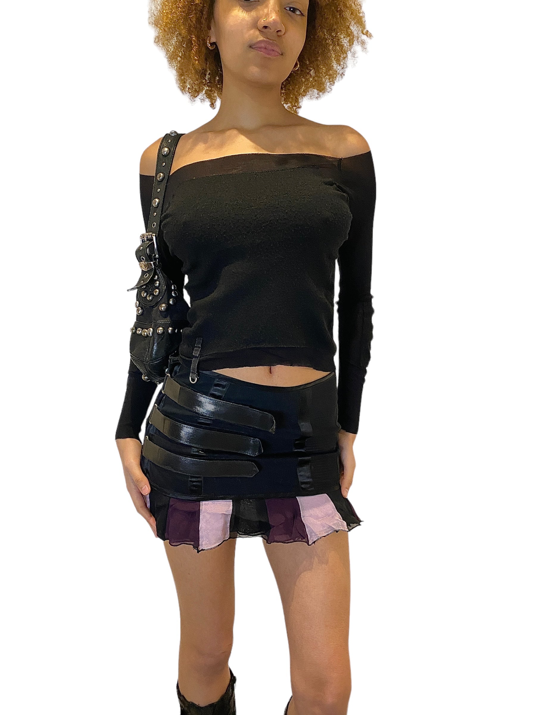 90s Mesh Knit Utility Long Sleeve (XS)