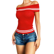Bebe Off The Shoulder Knit Top (XS)