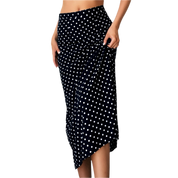 Vintage Navy Polkadot Skirt (S)