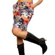 Funky Graphic Pencil Skirt (M)