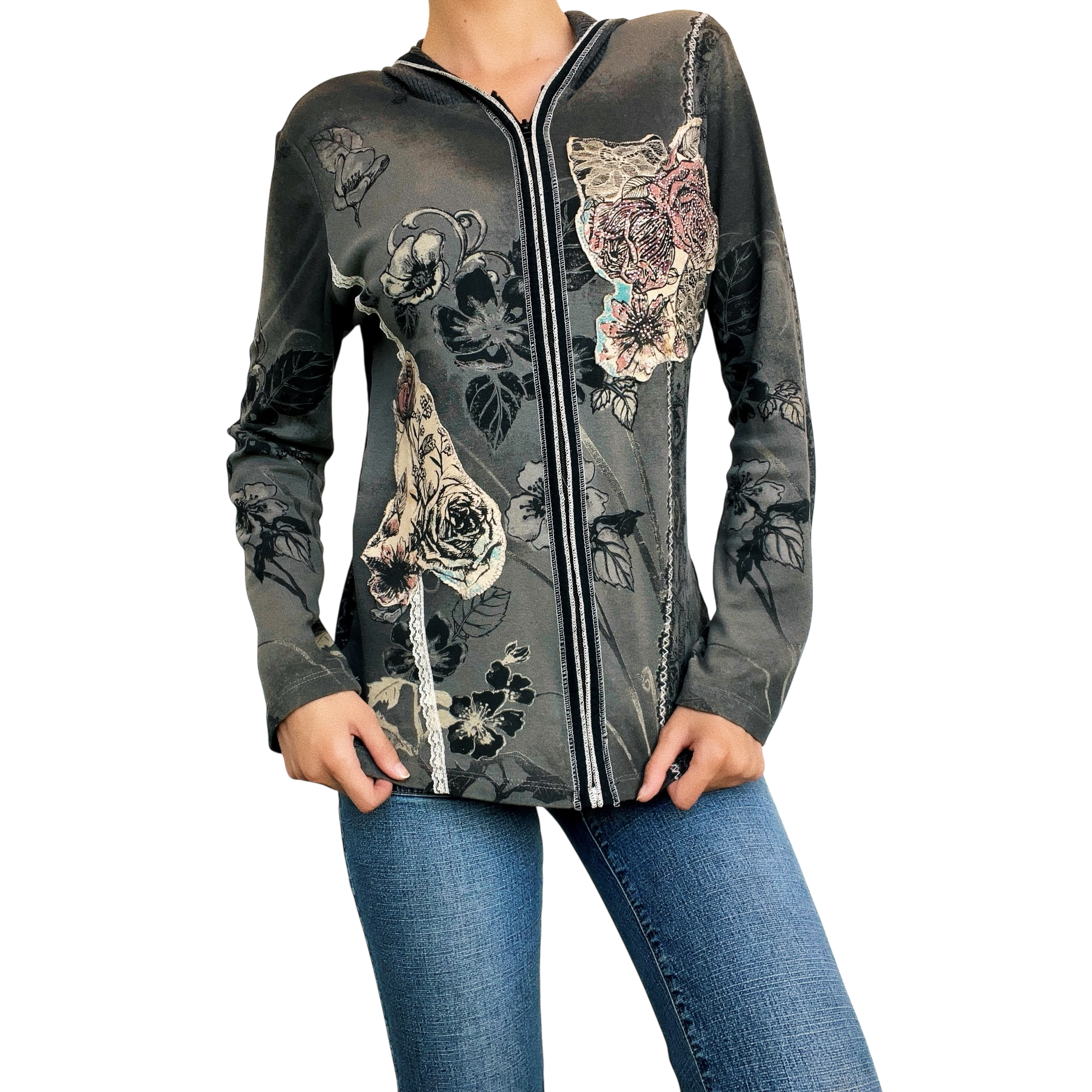 Early 2000s Embellished Hoodie (M/L) – Holy Thrift