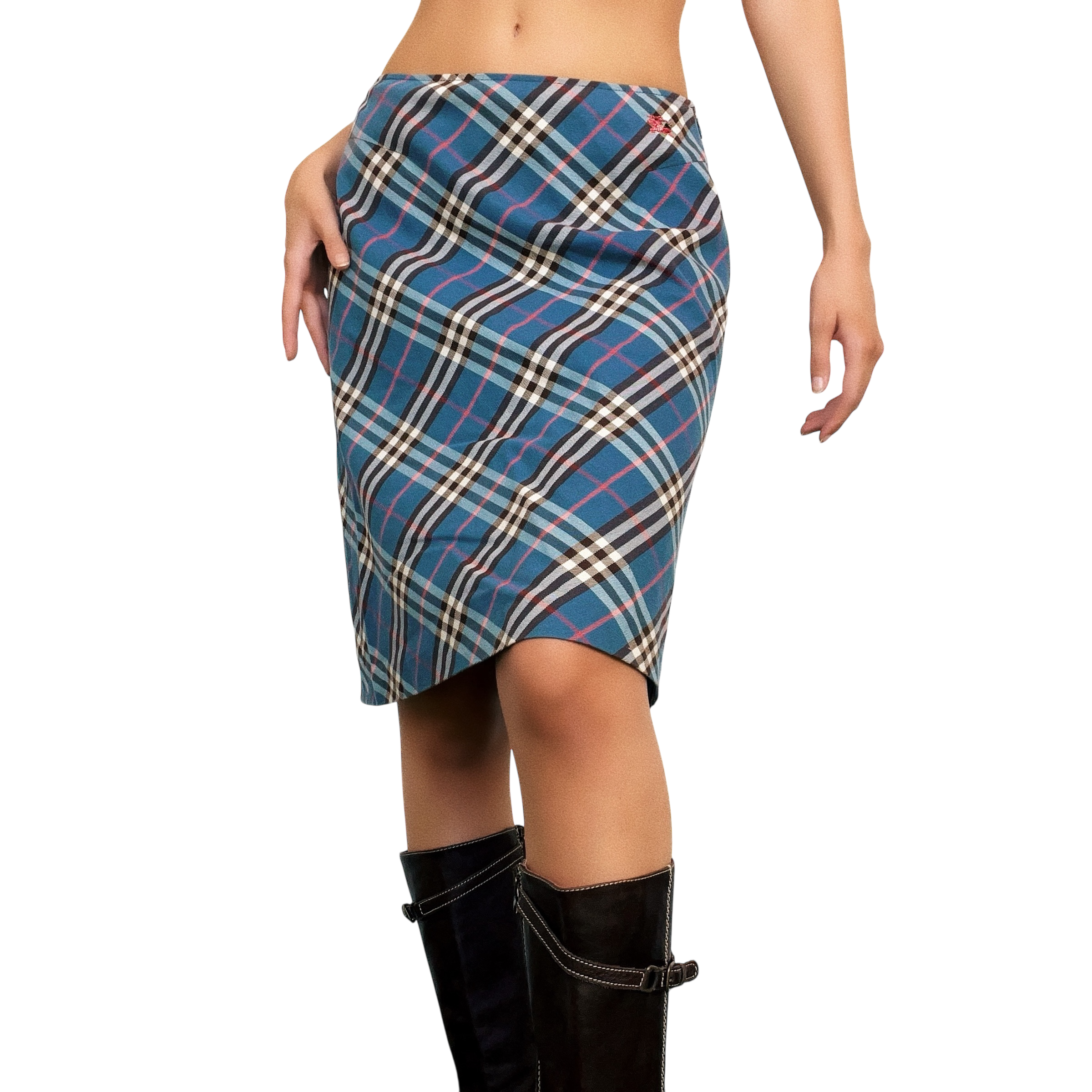 Burberry Vintage Blue Plaid Skirt (S) – Holy Thrift