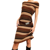 Vintage Cozy Knit Dress (S/M)