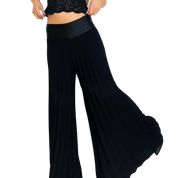 Caché Black Pleated Accordion Pants (M)