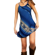 90s Abstract Mini Dress (S)