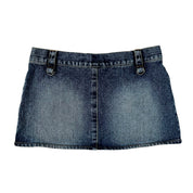 Early 2000s Denim Cargo Mini Skirt (S)