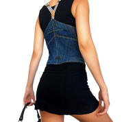 Italian Vintage Denim Vest (S)