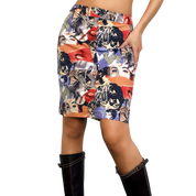 Funky Graphic Pencil Skirt (M)