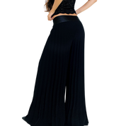 Caché Black Pleated Accordion Pants (M)