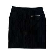 Bebe Pinstriped Double Zip Skirt (M)