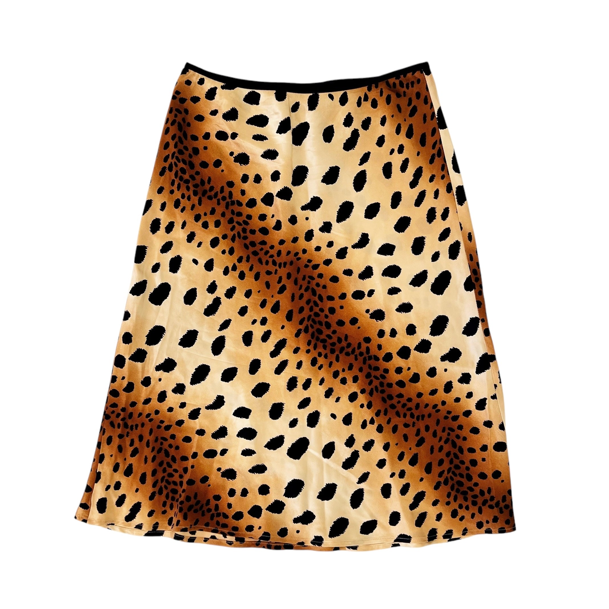 Silk Animal Print Skirt (S/M)