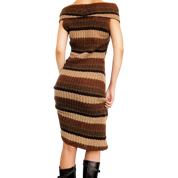 Vintage Cozy Knit Dress (S/M)