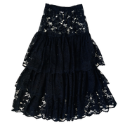 Risqué Tiered Lace Maxi Skirt (S/M)