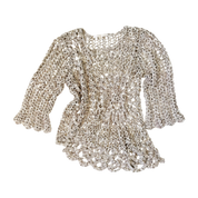 Beige Crochet Layering Top (L)
