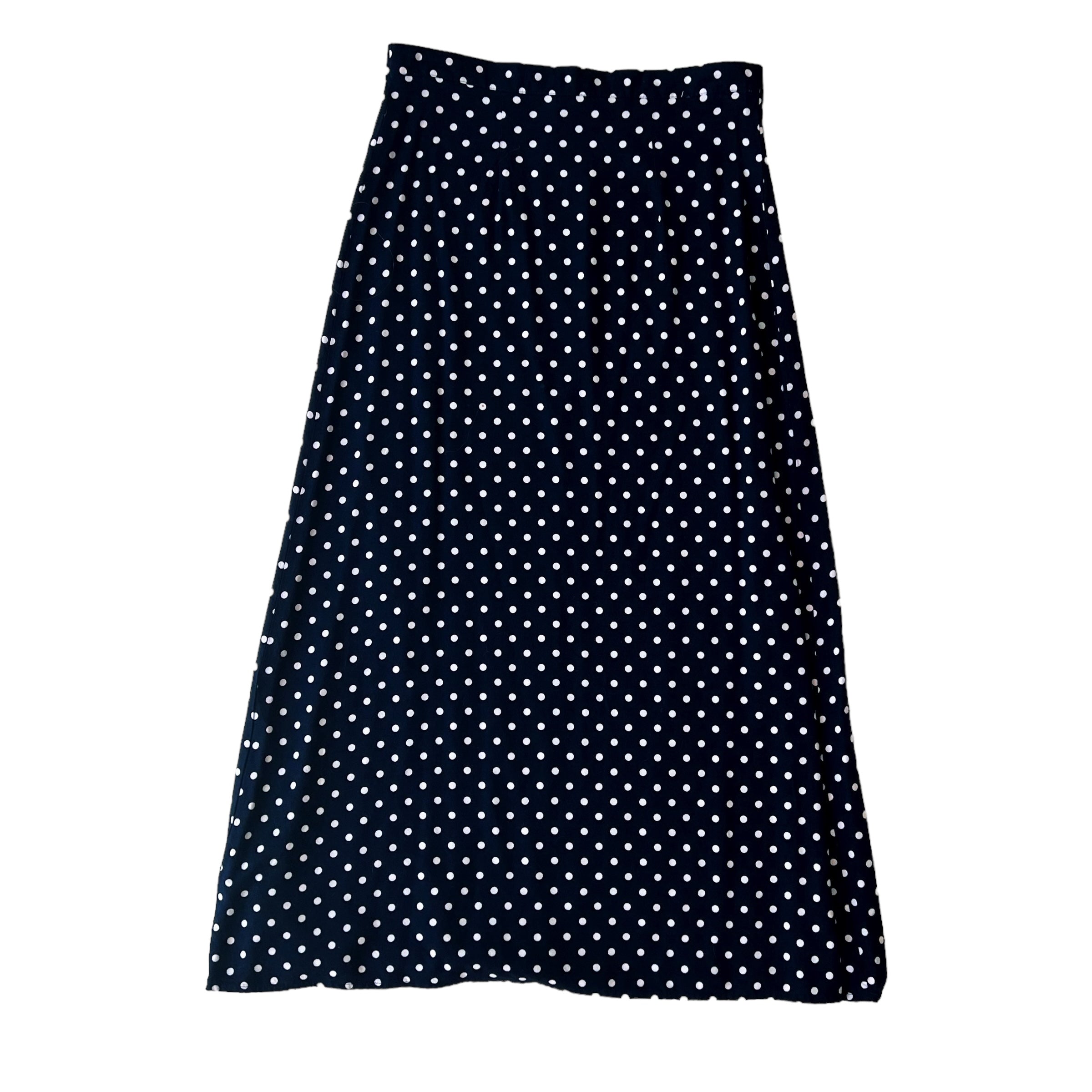 Vintage Navy Polkadot Skirt (S)