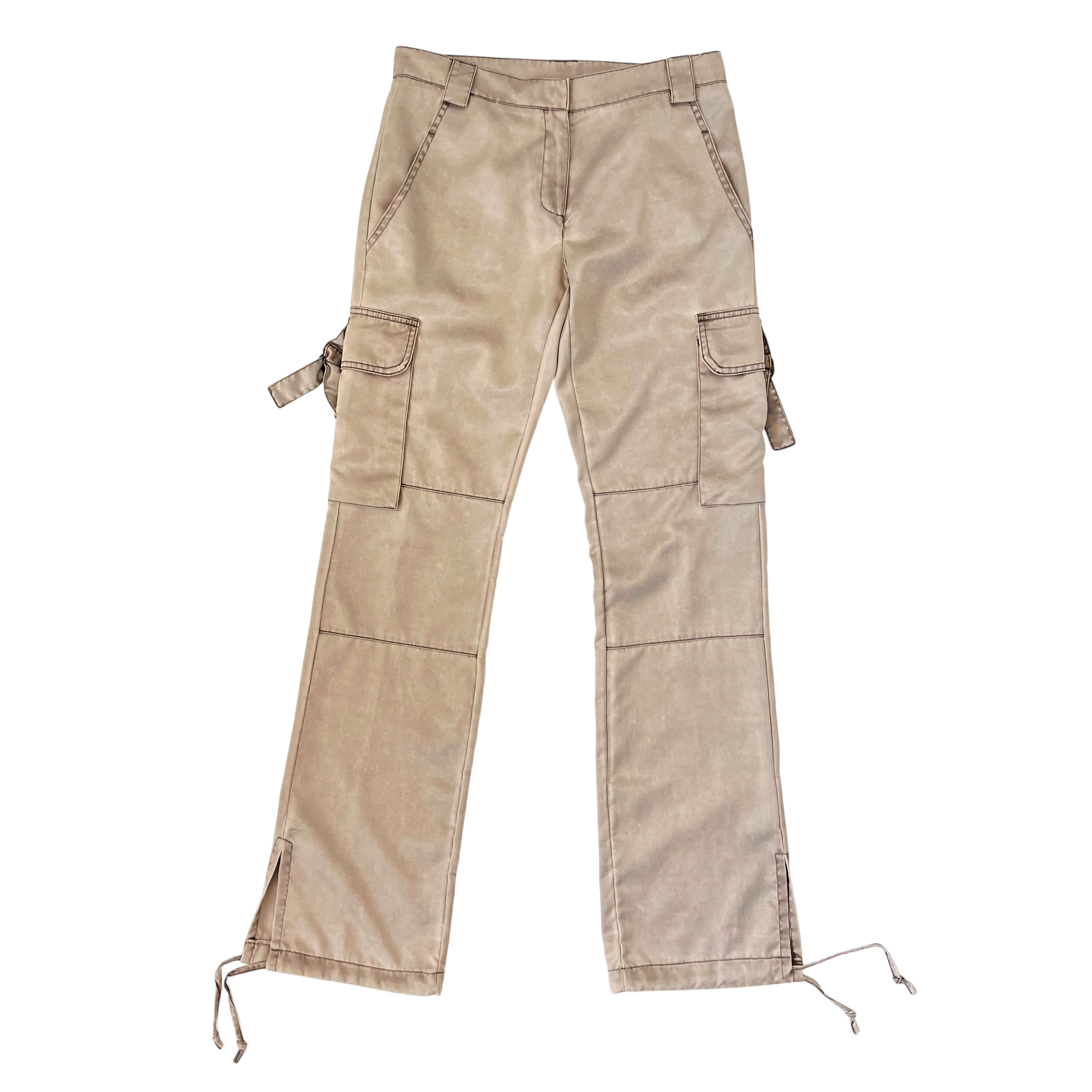 Early 2000s Satin Cargo Pants (S)