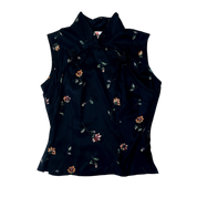 90s Floral Satin Top (S)