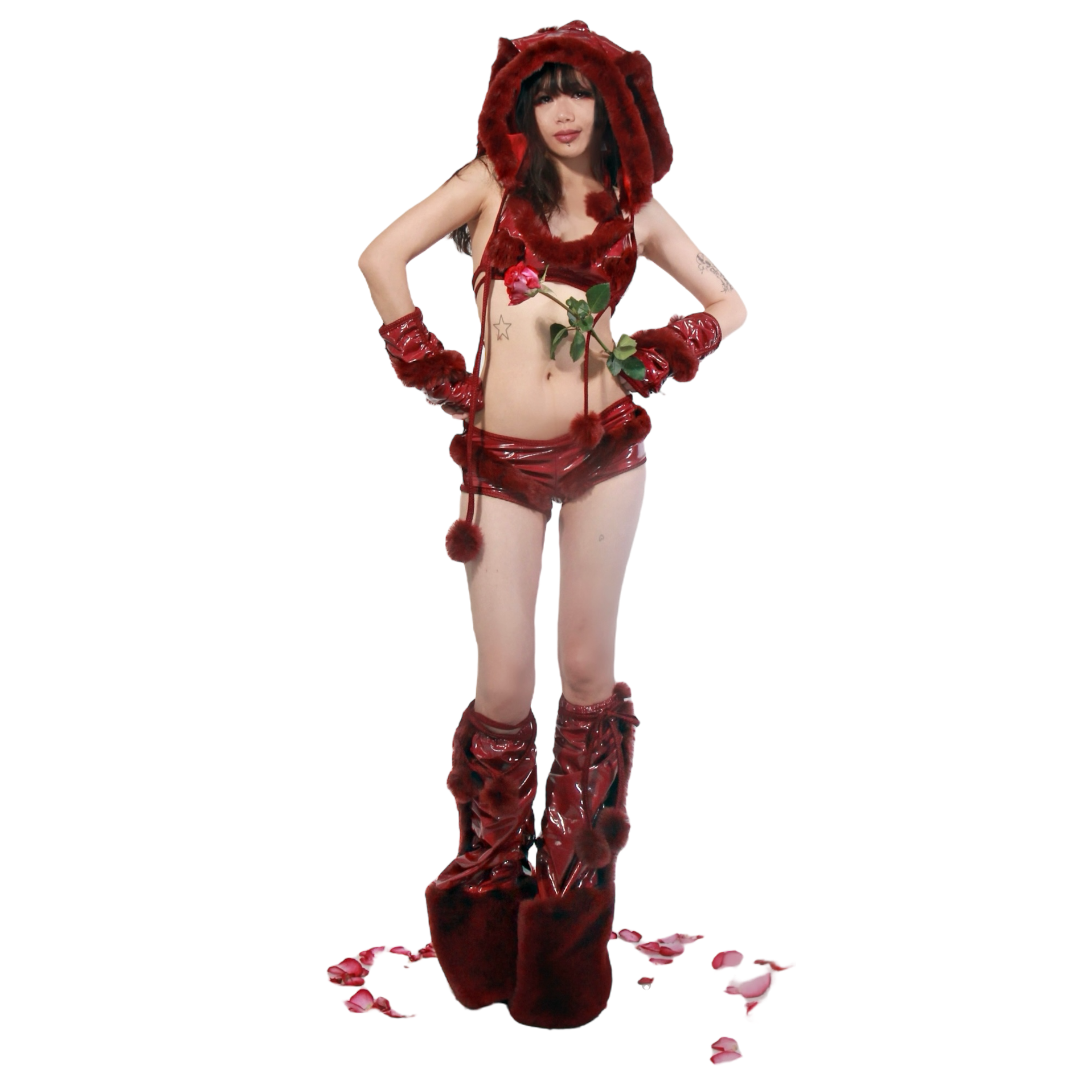 Red Wine Valentine Bunny Set (XS-XL)