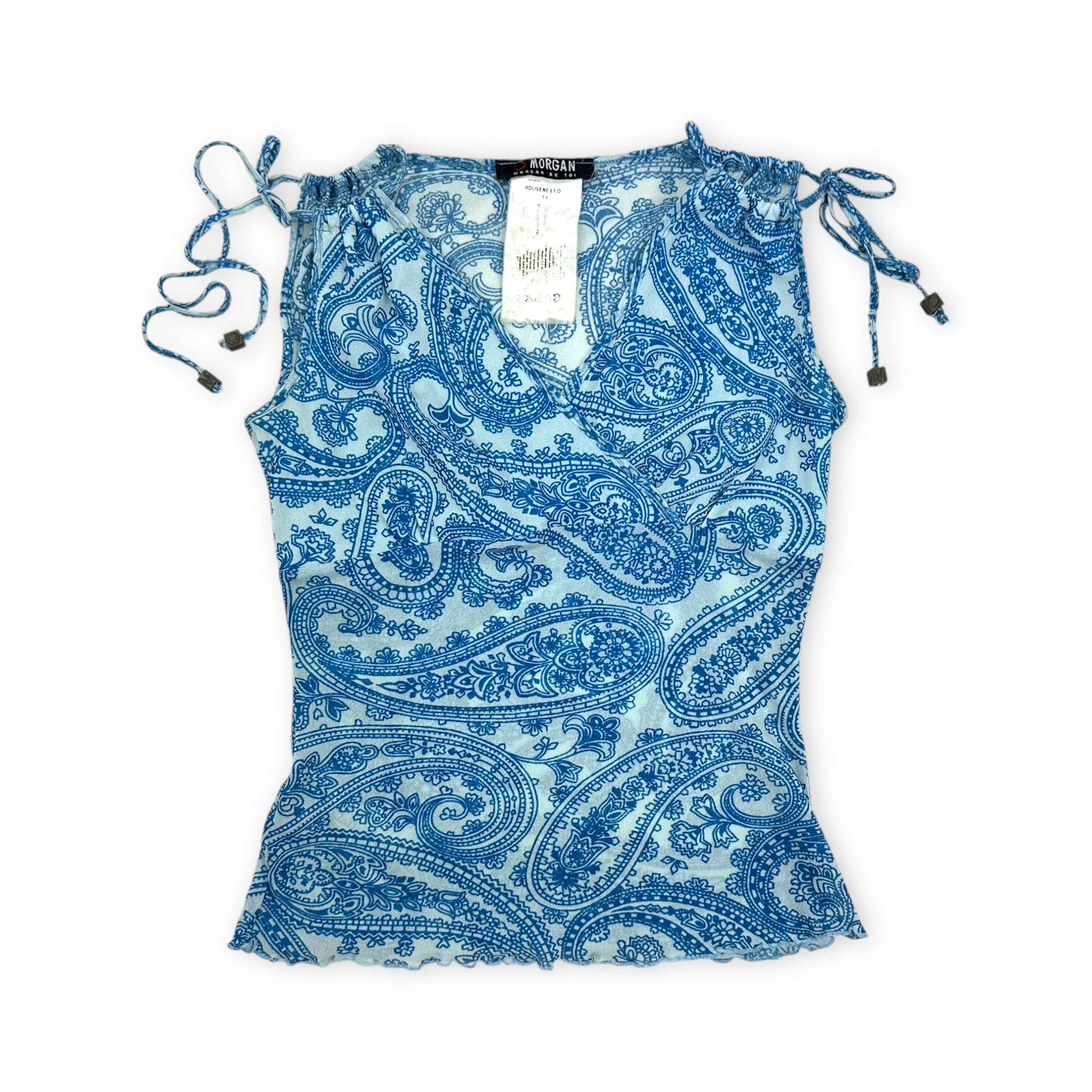 Morgan De Toi Pattern Mesh Tank (XS)