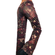 90s Belted Floral Pants (M)