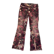 90s Belted Floral Pants (M)