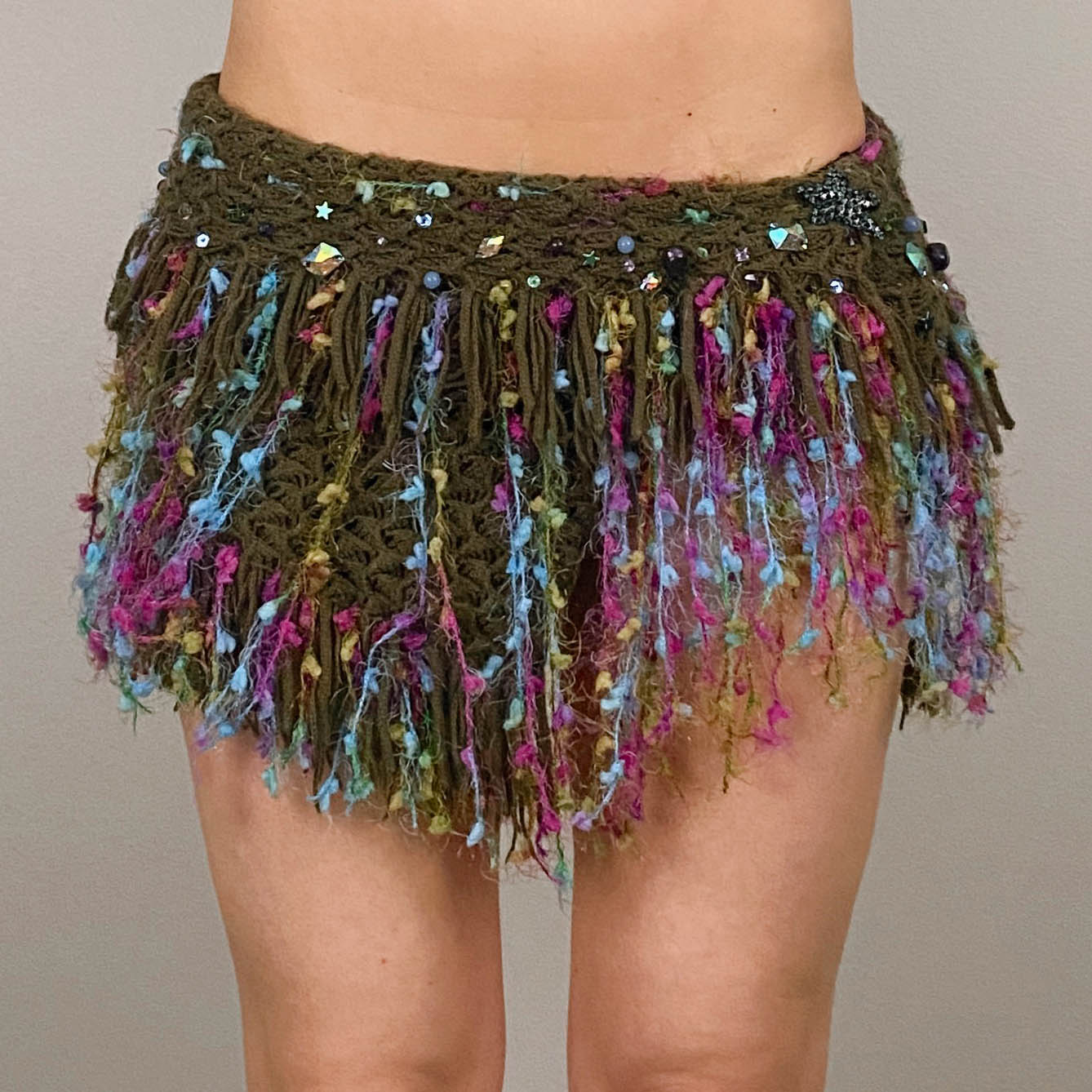Electric Moss Mini Skirt (XS/S)