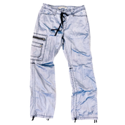Blue Satin Cargo Pants (M/L)