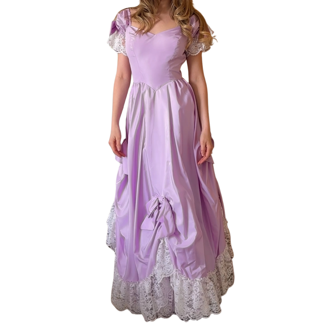 True Vintage Lilac Princess Gown (S/M)