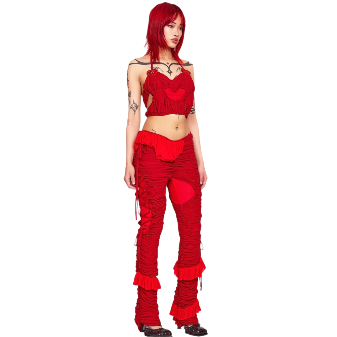Threads Of Desire Pants in Red (XS-XL)