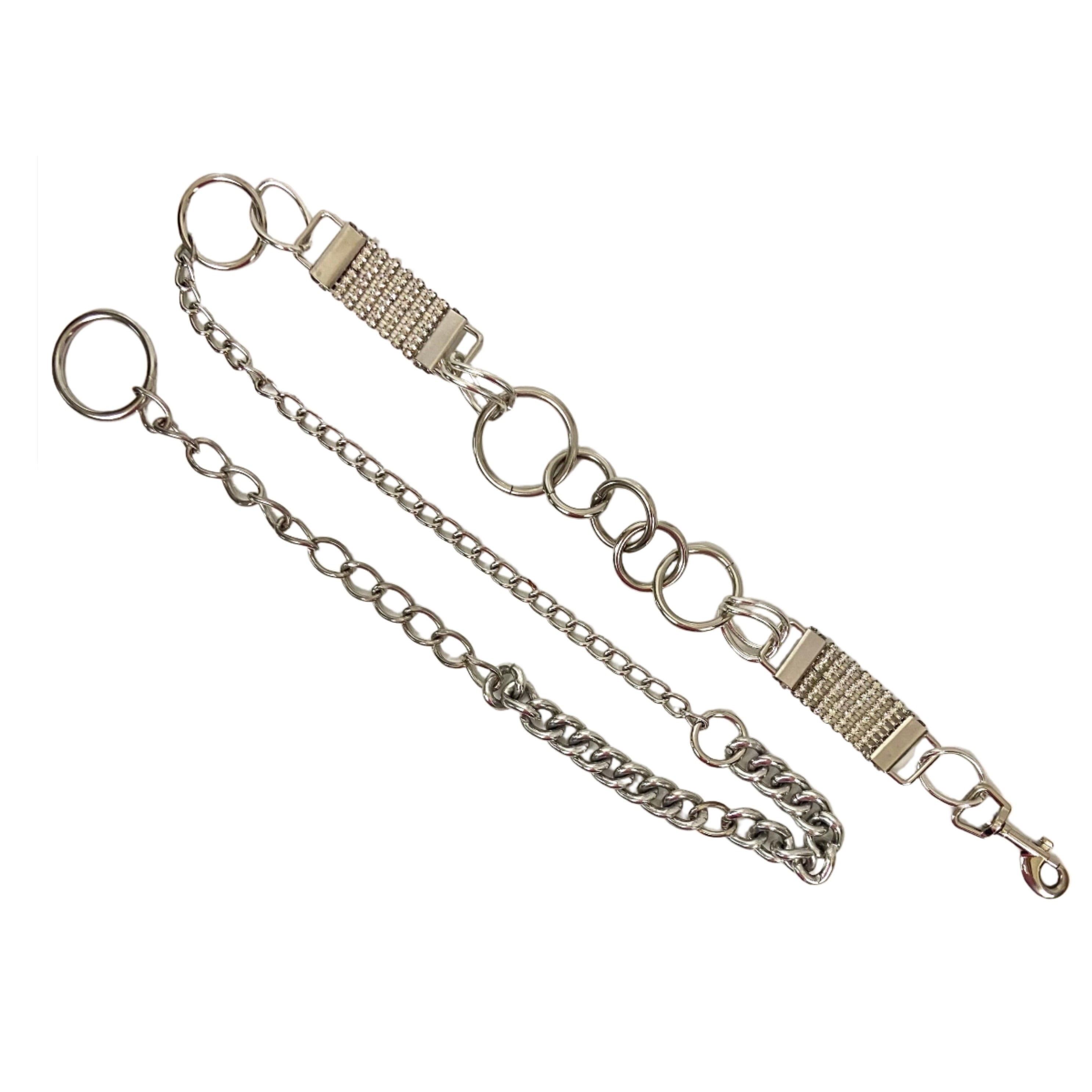 Rhinestone waist chain belt
