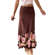 Vintage Italian Mesh Floral Skirt (XS/S)