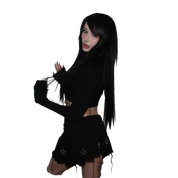 Black jelly ,, almond ☆ 𓆩❤︎𓆪 Mini skirt