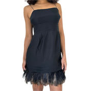 Juicy Couture Silk Feather Trim Dress (XS/S)