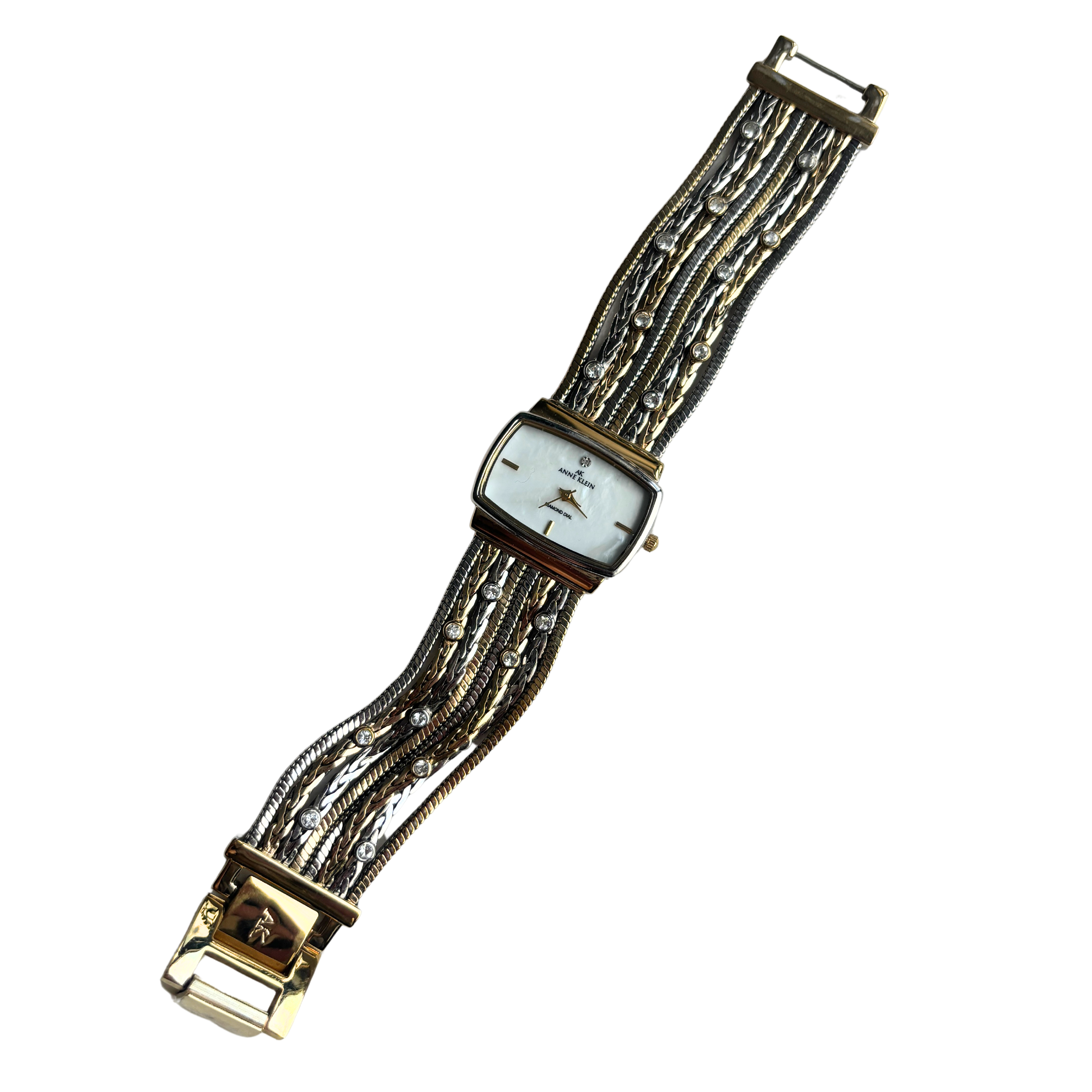 2000s AK Braided Diamond Watch