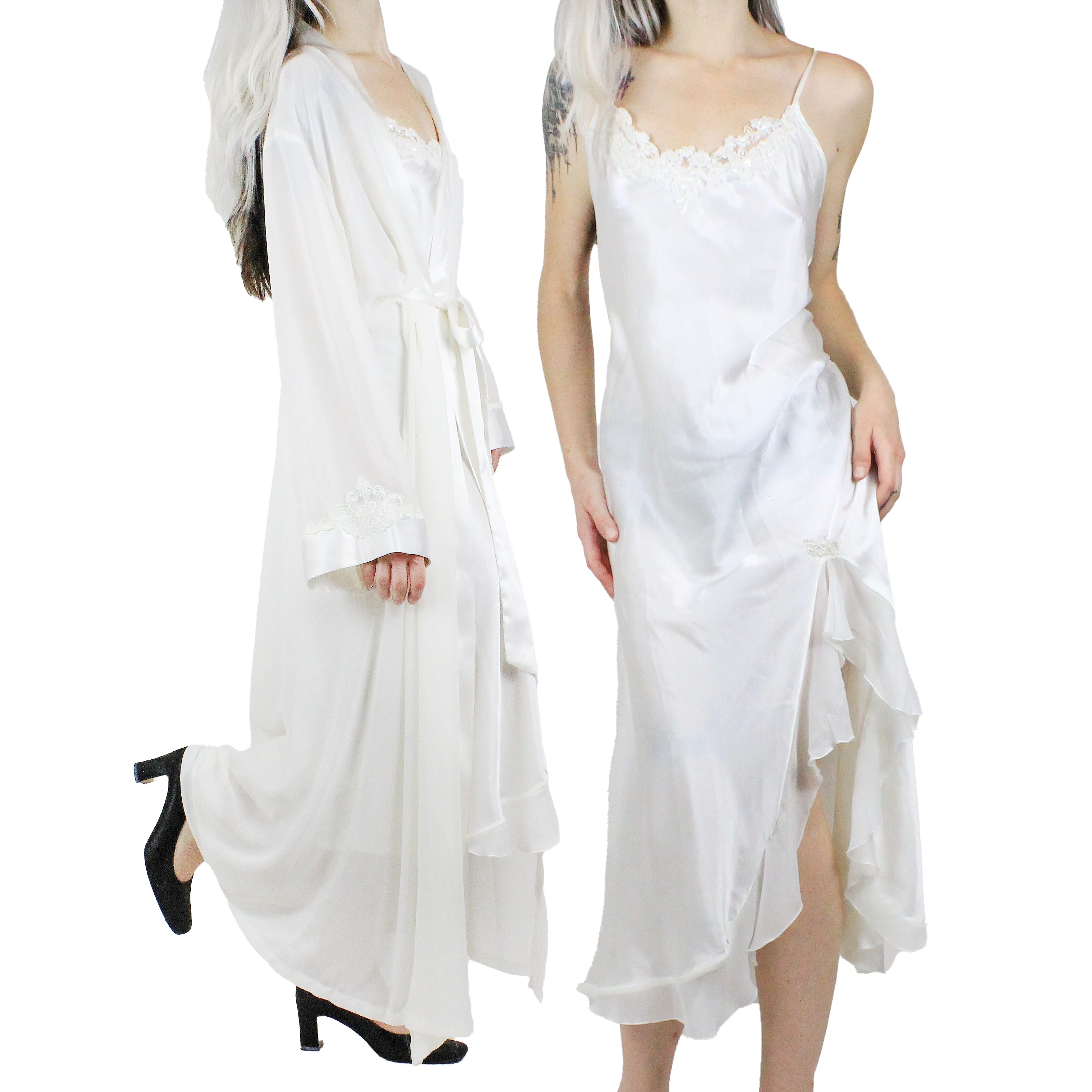 Vintage Bridal Slip Set (M/L)