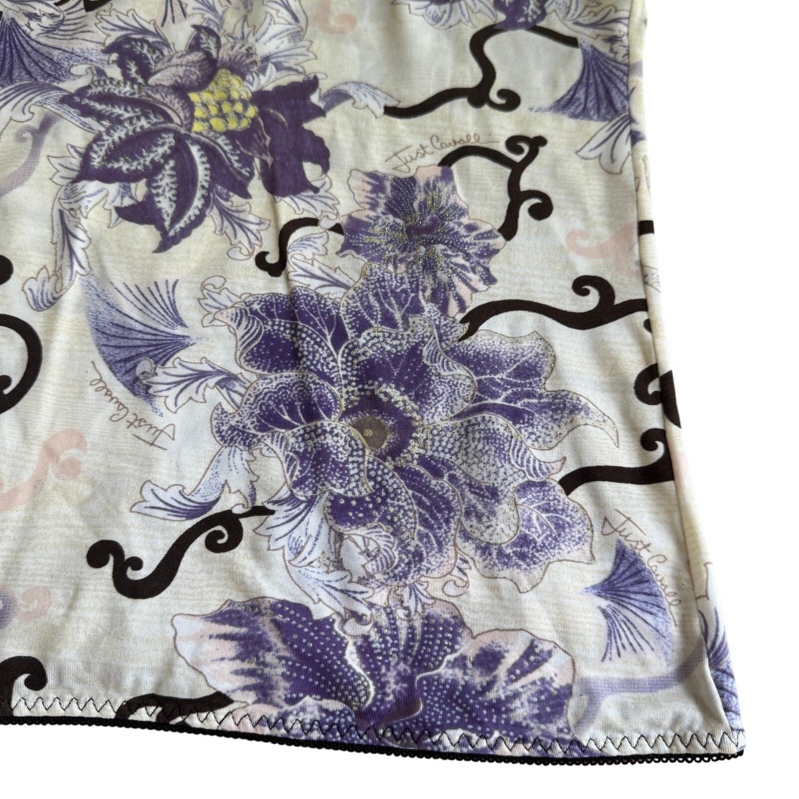 Just Cavalli Slinky Print Top (S)