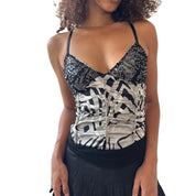 Vintage Euro Ruched Cami Top (XS/S)