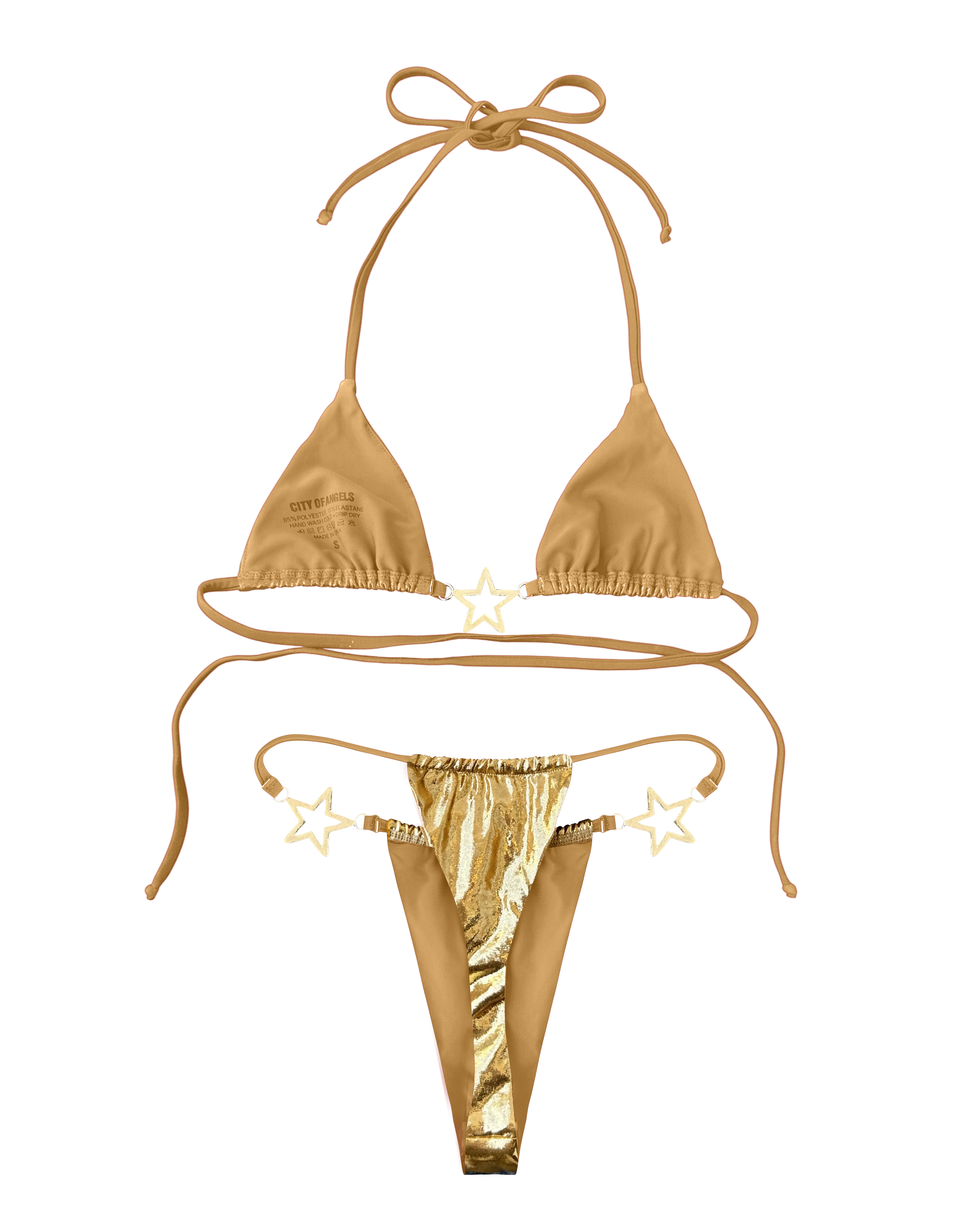 Charmed Bikini Top Gold (XS-XL)