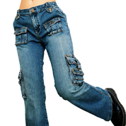 Early 2000s Cargo Jeans (M)