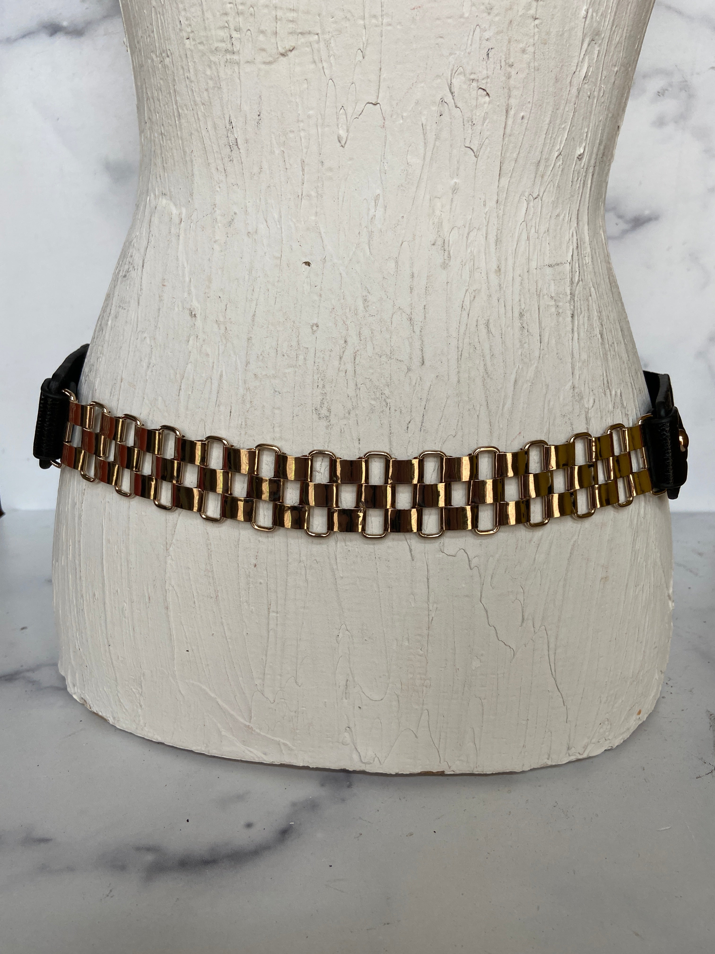 BLACK CHAIN LINK BELT