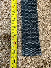 Vintage black woven Fabric Belt