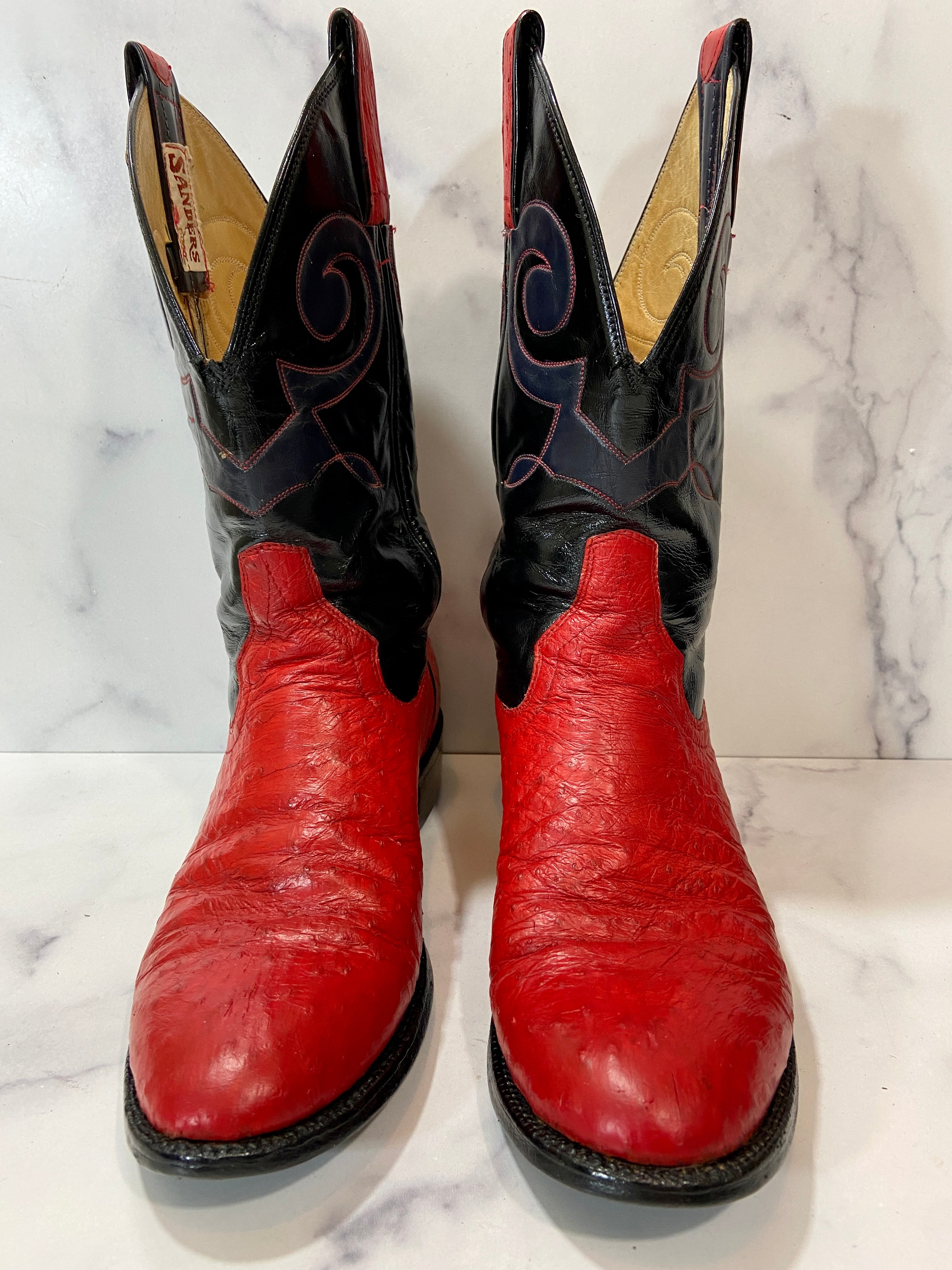 Red & Black Cowgirl Boots (9)