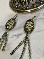 Silver earrings