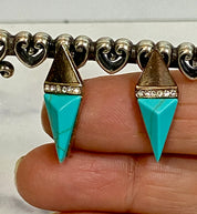 Gold and Turquoise Earrings