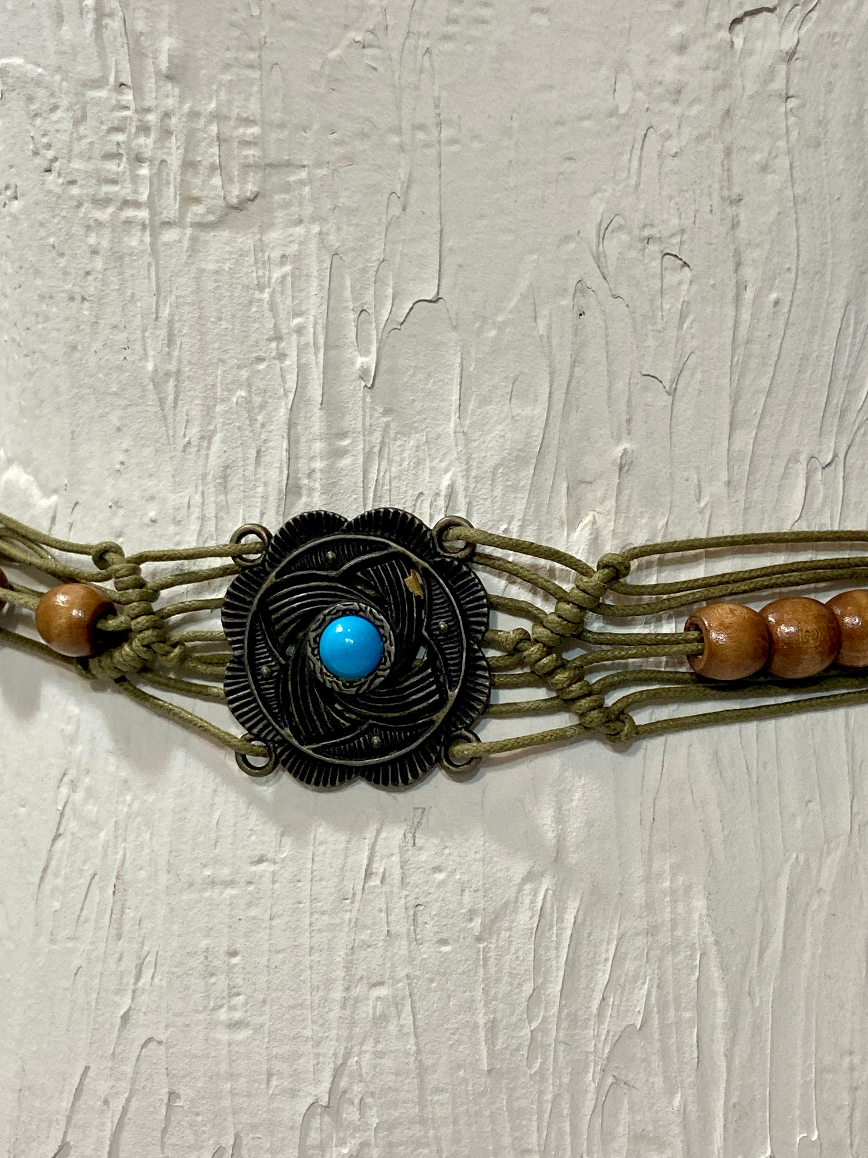 Vintage macrame belt
